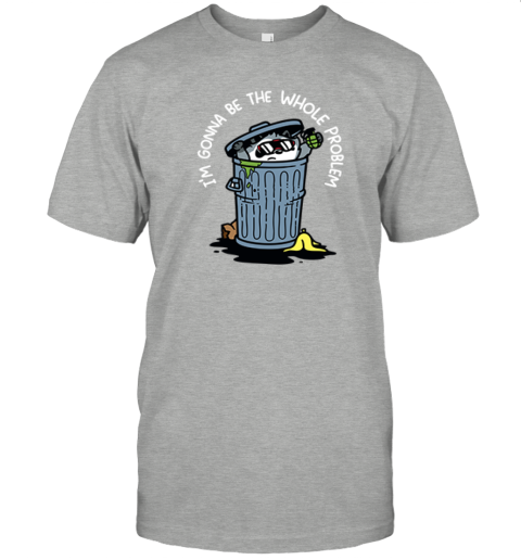 jqax raccoon iamp 39 m gonna be the whole problem premium classic t shirt 2 front ash