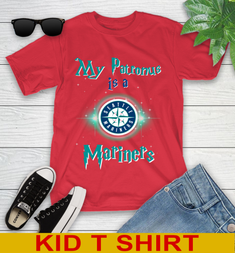 MLB Baseball Harry Potter My Patronus Is A Seattle Mariners Youth T-Shirt 11