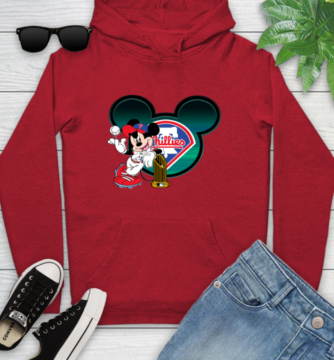 MLB Philadelphia Phillies The Commissioner's Trophy Mickey Mouse Disney Youth Hoodie 11