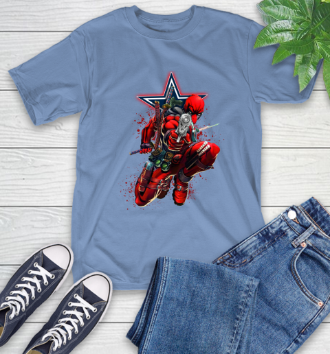 NFL Deadpool Marvel Comics Sports Football Dallas Cowboys T-Shirt 11