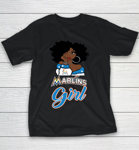 Miami Marlinss Girl MLB Youth T-Shirt 2
