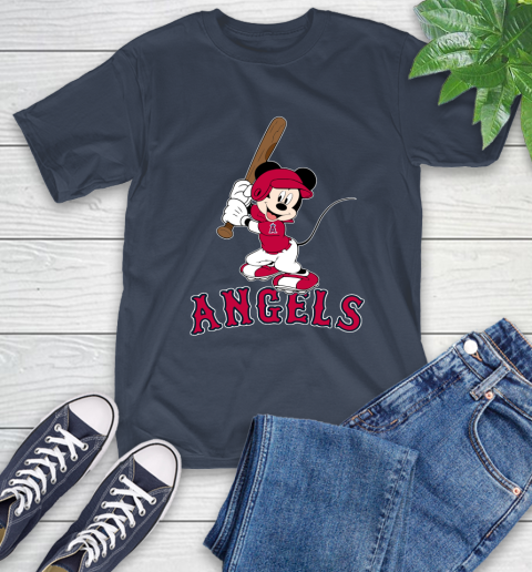 MLB Baseball Los Angeles Angels Cheerful Mickey Mouse Shirt T-Shirt 4