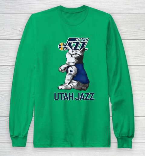 NBA Basketball My Cat Loves Utah Jazz Long Sleeve T-Shirt 4