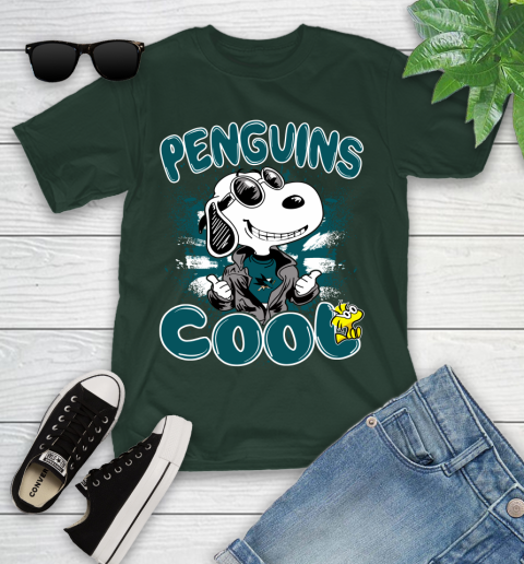 NHL Hockey San Jose Sharks Cool Snoopy Shirt Youth T-Shirt 4