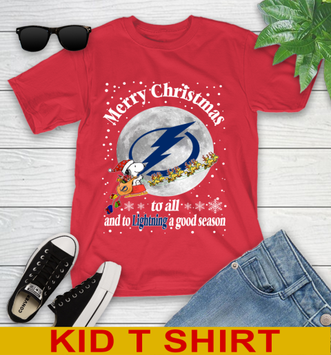 Tampa Bay Lightning Merry Christmas To All And To Lightning A Good Season NHL Hockey Sports Youth T-Shirt 11