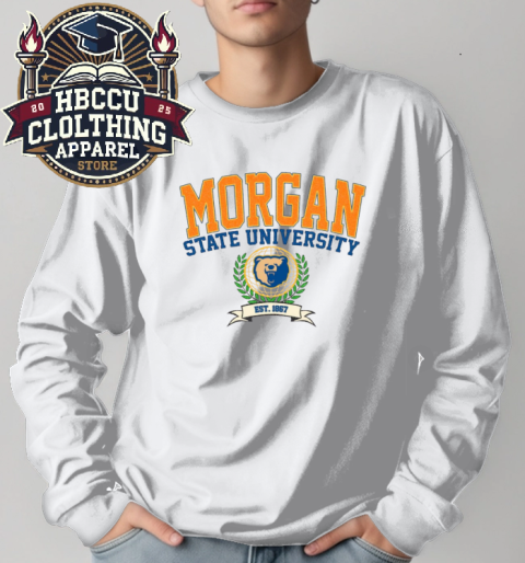 BearcaT Morgan State University HBCU Long Sleeve T-Shirt