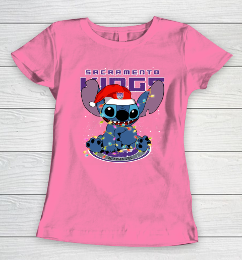 Sacramento Kings NBA noel stitch Basketball Christmas Women's T-Shirt 9