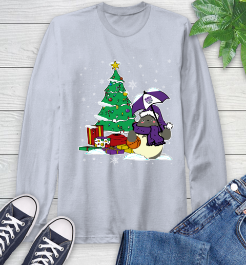 Sacramento Kings NBA Basketball Cute Tonari No Totoro Christmas Sports Long Sleeve T-Shirt 6