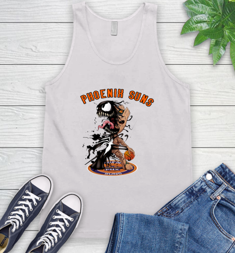 NBA Phoenix Suns Basketball Venom Groot Guardians Of The Galaxy Tank Top