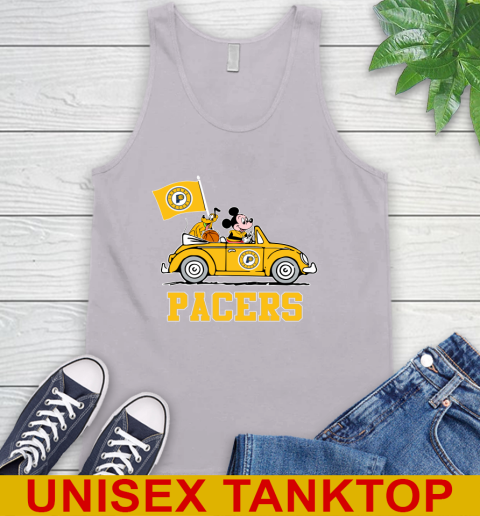NBA Basketball Indiana Pacers Pluto Mickey Driving Disney Shirt Tank Top 4