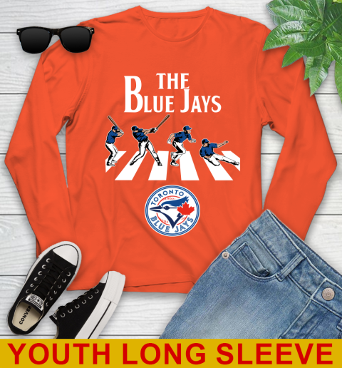 MLB Baseball Toronto Blue Jays The Beatles Rock Band Shirt Youth Long Sleeve 3