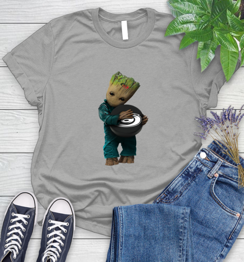 NHL Groot Guardians Of The Galaxy Hockey Sports Carolina Hurricanes Women's T-Shirt 10