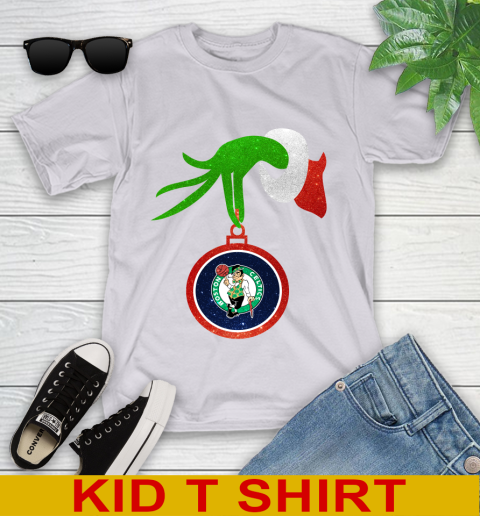 Boston Celtics Grinch Merry Christmas NBA Basketball Youth T-Shirt 5