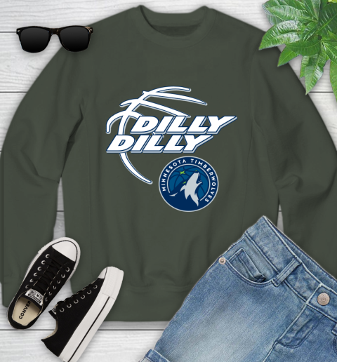 NBA Minnesota Timberwolves Dilly Dilly Basketball Sports Youth Sweatshirt 10