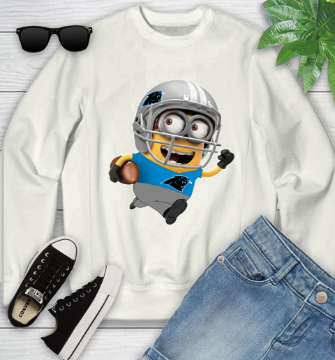 NFL Carolina Panthers Minions Disney Football Sports Youth Sweatshirt