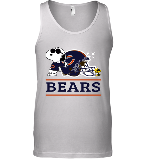 The Chicago Bears Joe Cool And Woodstock Snoopy Mashup Tank Top