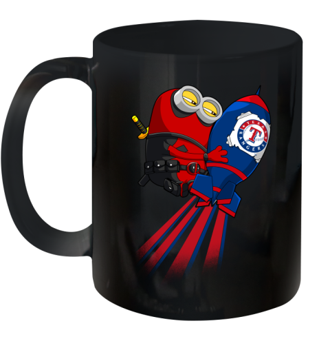 MLB Baseball Texas Rangers Deadpool Minion Marvel Shirt Ceramic Mug 11oz