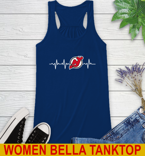 New Jersey Devils NHL Hockey Heart Beat Shirt Racerback Tank 7