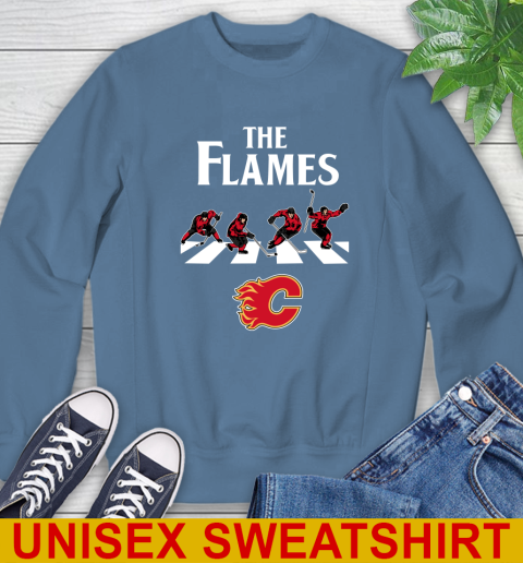 NHL Hockey Calgary Flames The Beatles Rock Band Shirt Sweatshirt 10