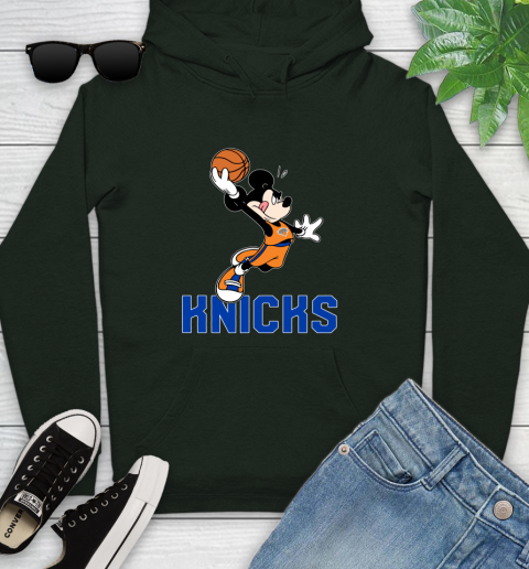 NBA Basketball New York Knicks Cheerful Mickey Mouse Shirt Youth Hoodie 12