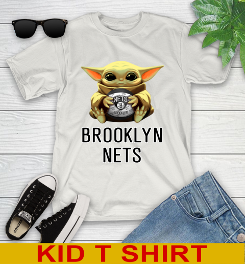 NBA Basketball Brooklyn Nets Star Wars Baby Yoda Shirt 112