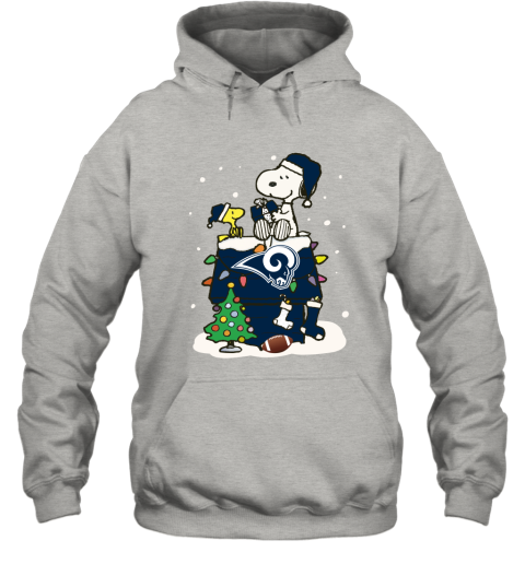pr0w a happy christmas with los angeles rams snoopy hoodie 23 front ash