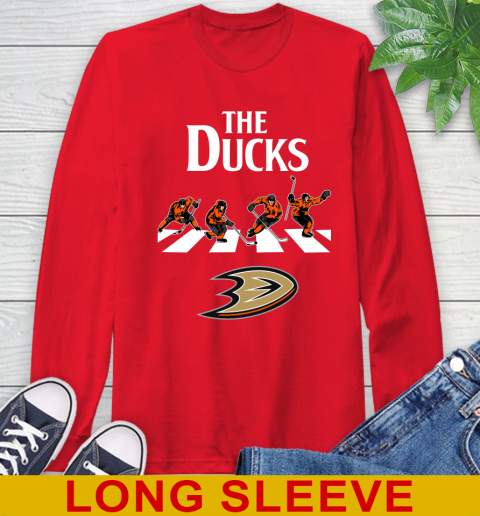 NHL Hockey Anaheim Ducks The Beatles Rock Band Shirt Long Sleeve T-Shirt 12