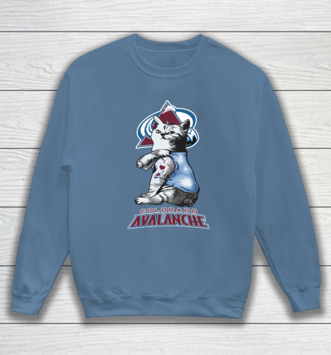 NHL My Cat Loves Colorado Avalanche Hockey Sweatshirt 6
