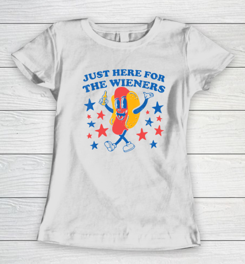 Hot Dog I'm Just Here For The 4Th Of July Women's T-Shirt