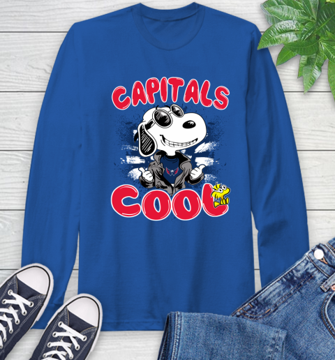 NHL Hockey Washington Capitals Cool Snoopy Shirt Long Sleeve T-Shirt - Image 12
