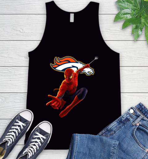 NFL Spider Man Avengers Endgame Football Denver Broncos Tank Top 2