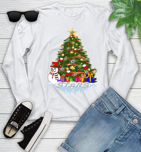 Dallas Stars Merry Christmas NHL Hockey Sports Youth Long Sleeve