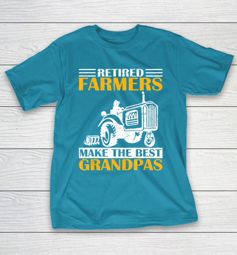 GrandFather gift shirt Retired Farmer Tractor Make The Best Grandpa Retirement Gift T Shirt T-Shirt 17