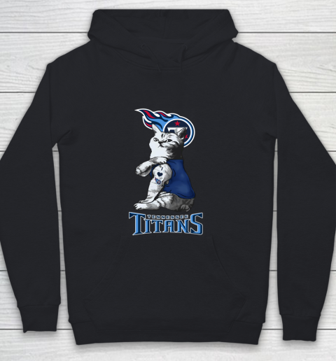 NFL Football My Cat Loves Tennessee Titans Youth Hoodie