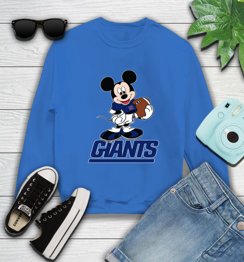 NFL Football New York Giants Cheerful Mickey Mouse Shirt Sweatshirt 9
