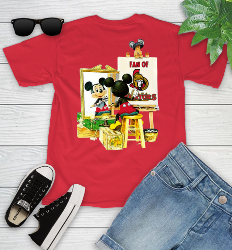 NHL Hockey Ottawa Senators Mickey Drawing Shirt 104
