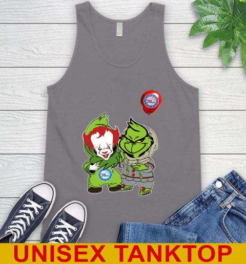 Philadelphia 76ers Baby Pennywise Grinch Christmas NBA Basketball Tank Top 7