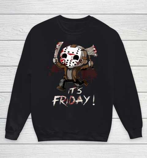 Funny Friday 13th Jason Funny Halloween Horror Youth Sweatshirt
