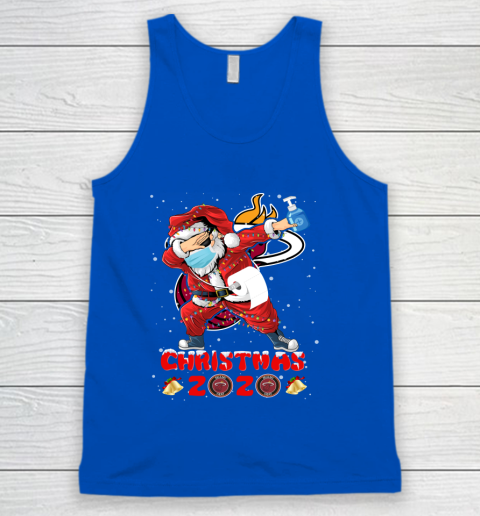 Miami Heat Funny Santa Claus Dabbing Christmas 2020 NBA Tank Top 4