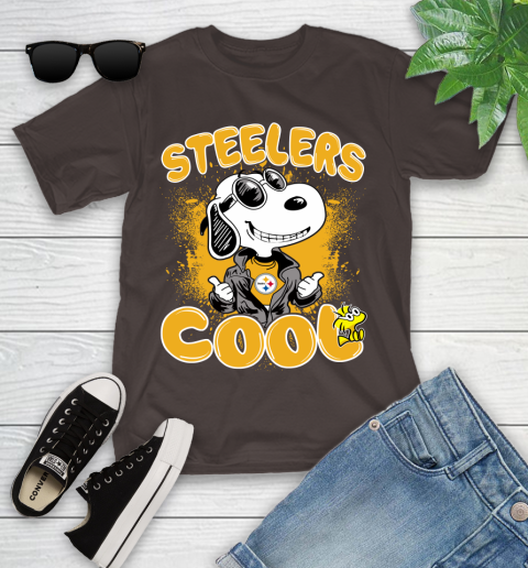NFL Football Pittsburgh Steelers Cool Snoopy Shirt Youth T-Shirt 6