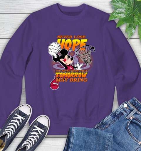 Houston Rockets NBA Basketball Mickey Disney Never Lose Hope Sweatshirt 4