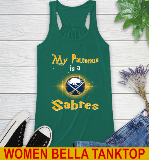 NHL Hockey Harry Potter My Patronus Is A Buffalo Sabres Racerback Tank 5