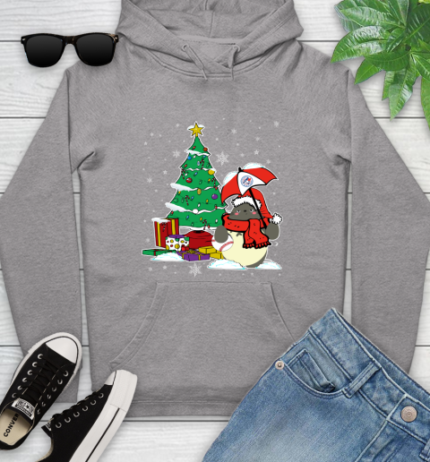 Toronto Blue Jays MLB Baseball Cute Tonari No Totoro Christmas Sports Youth Hoodie 6