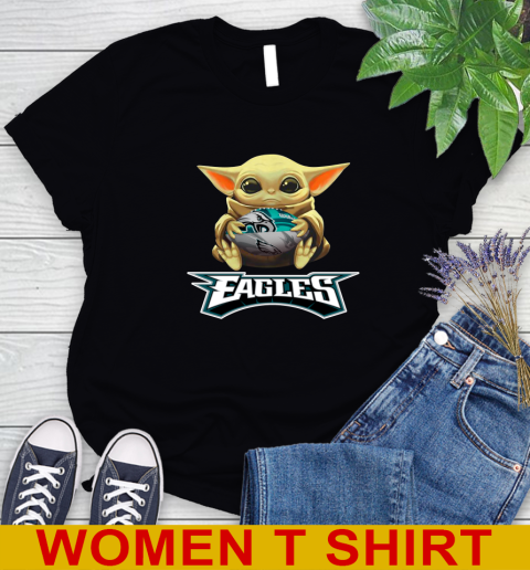 NFL Football Philadelphia Eagles Baby Yoda Star Wars Shirt Women s T Shirt