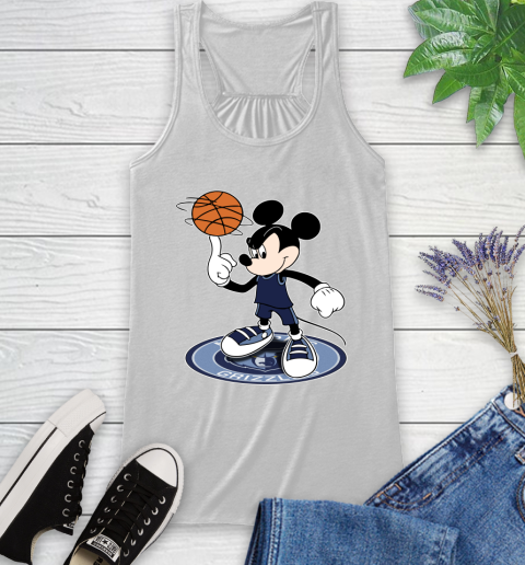 NBA Basketball Memphis Grizzlies Cheerful Mickey Disney Shirt Racerback Tank 2