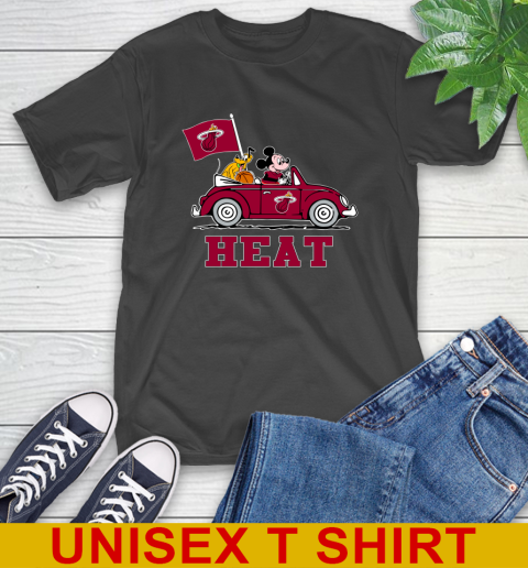 NBA Basketball Miami Heat Pluto Mickey Driving Disney Shirt T-Shirt 2