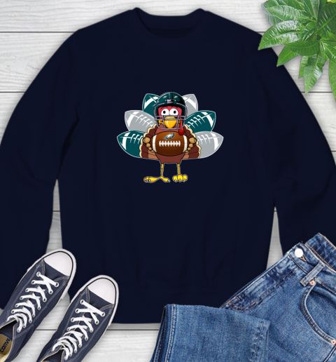 Philadelphia Eagles Turkey Thanksgiving Day Sweatshirt 3