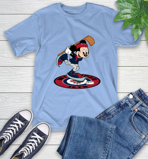 NHL Hockey Winnipeg Jets Cheerful Mickey Disney Shirt T-Shirt 12