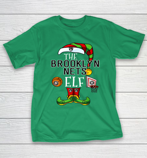 Brooklyn Nets Christmas ELF Funny NBA T-Shirt 5