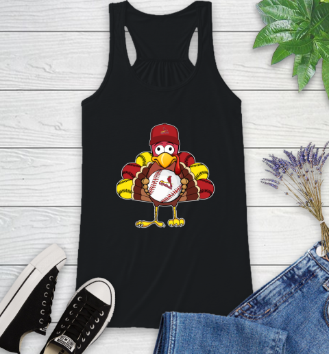 St.Louis Cardinals Turkey thanksgiving Racerback Tank 2